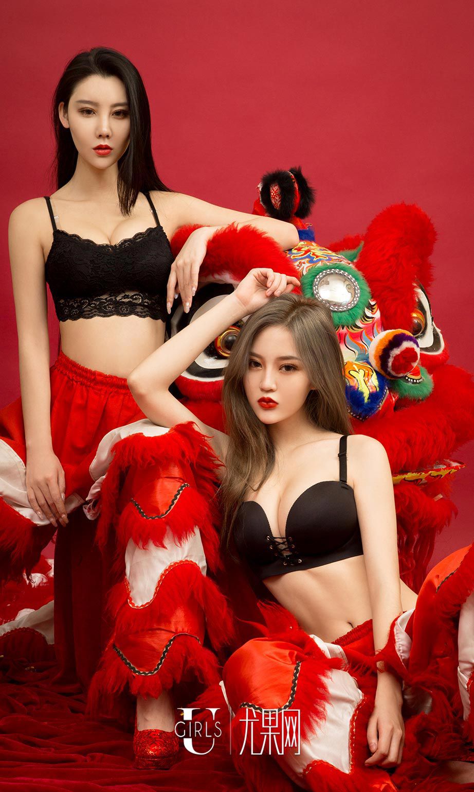 美女施诗图片