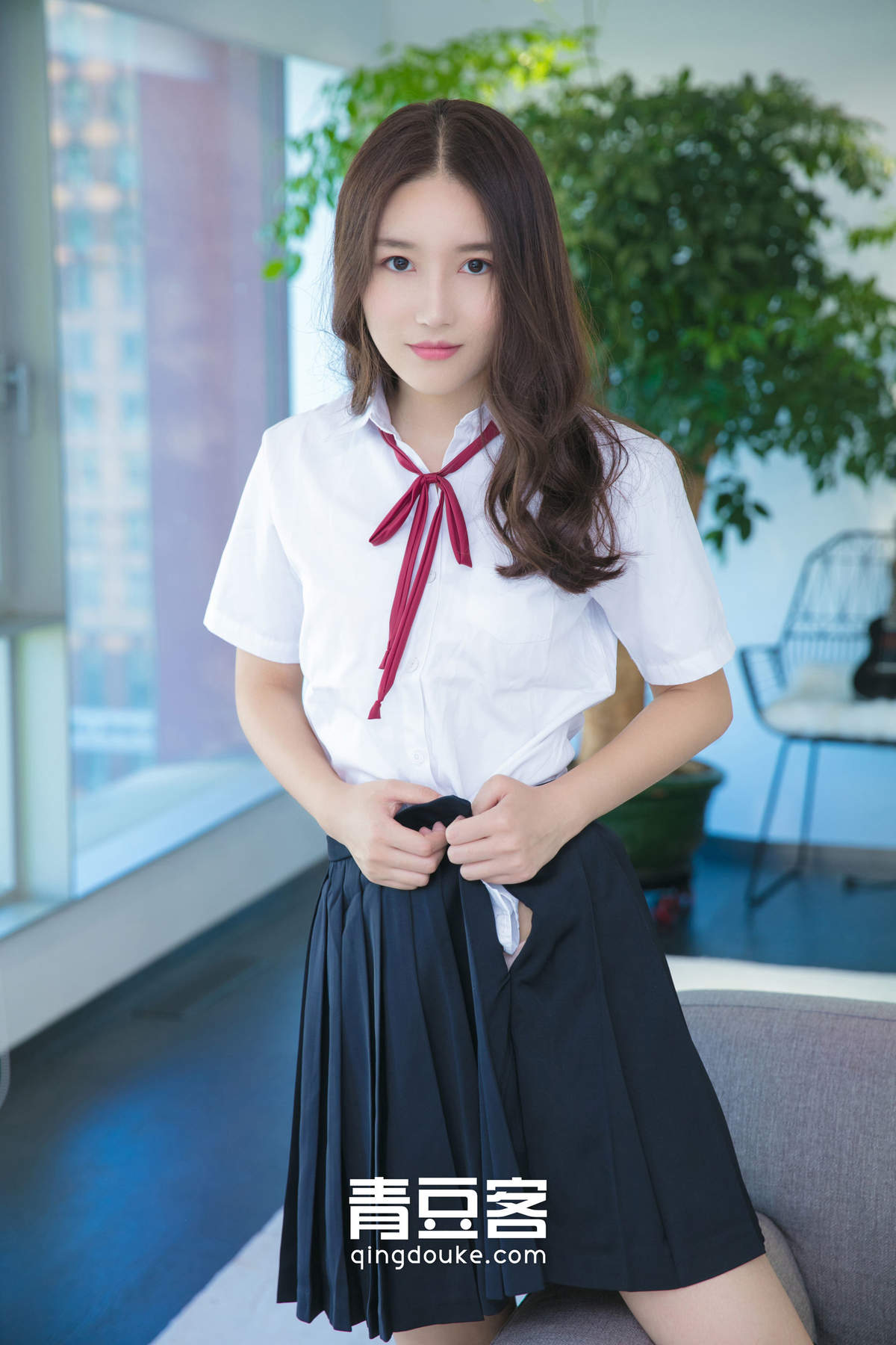 mm7160美女模特私拍甜美妹妹魏扭扭校服写真娇羞露骨惹人怜高清妹子写真集图片