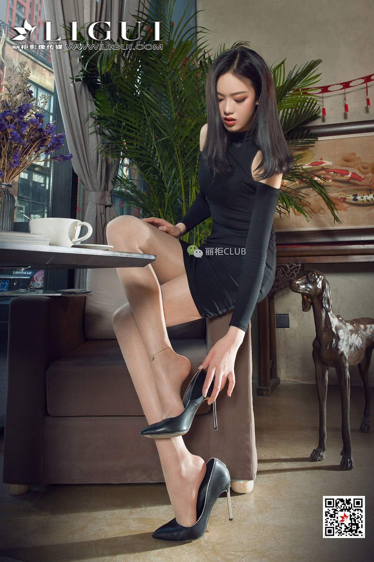 日韩女优美女模特腿模敏儿黑丝女王美脚网络丽人高清妹子写真集图片