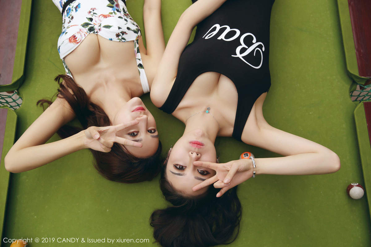 亚洲setu美女伊莉娜芊惠双人台球桌上面的碰撞高清妹子写真集图片