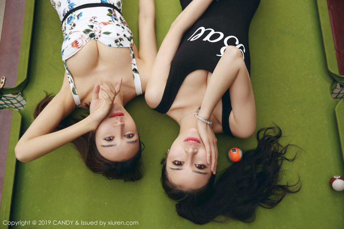 亚洲setu美女伊莉娜芊惠双人台球桌上面的碰撞高清妹子写真集图片
