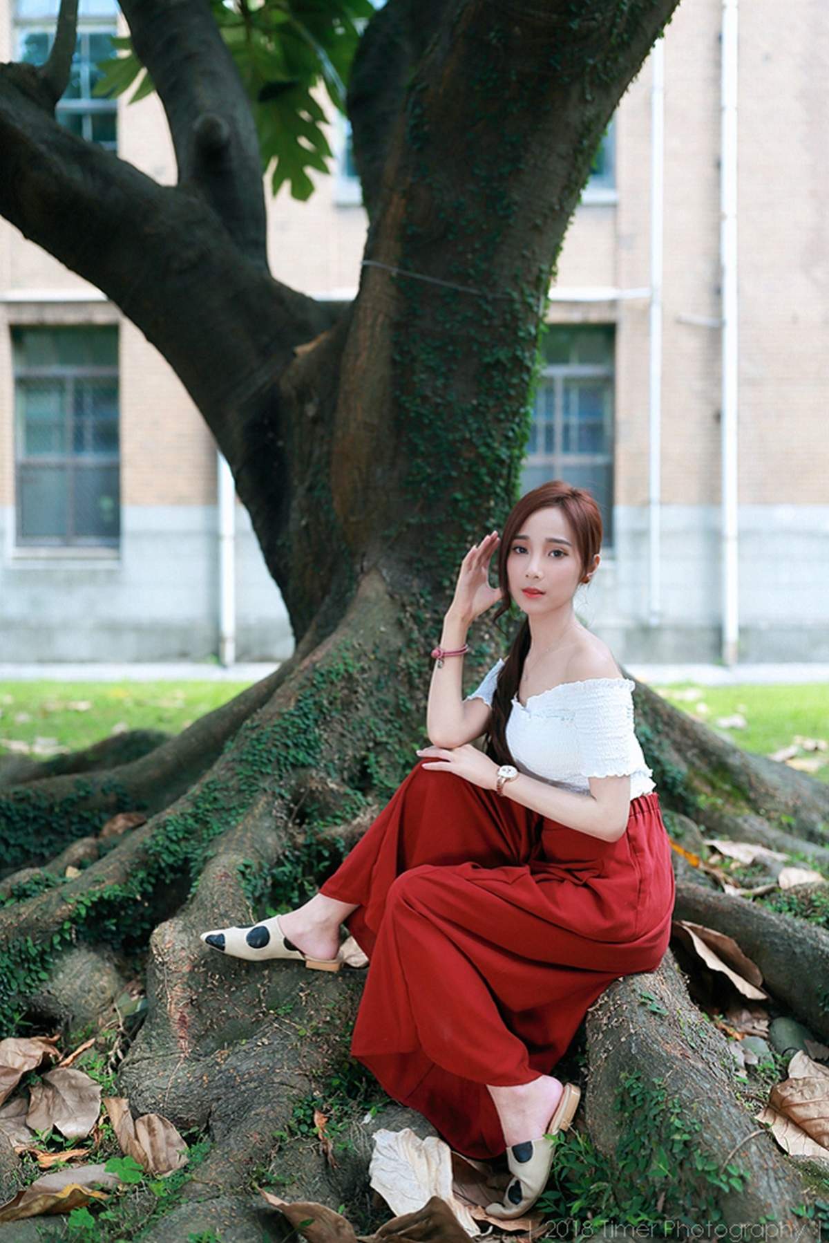 嫩模韩式三点式半遮半掩Lynne雨玄台大外拍写真集图片