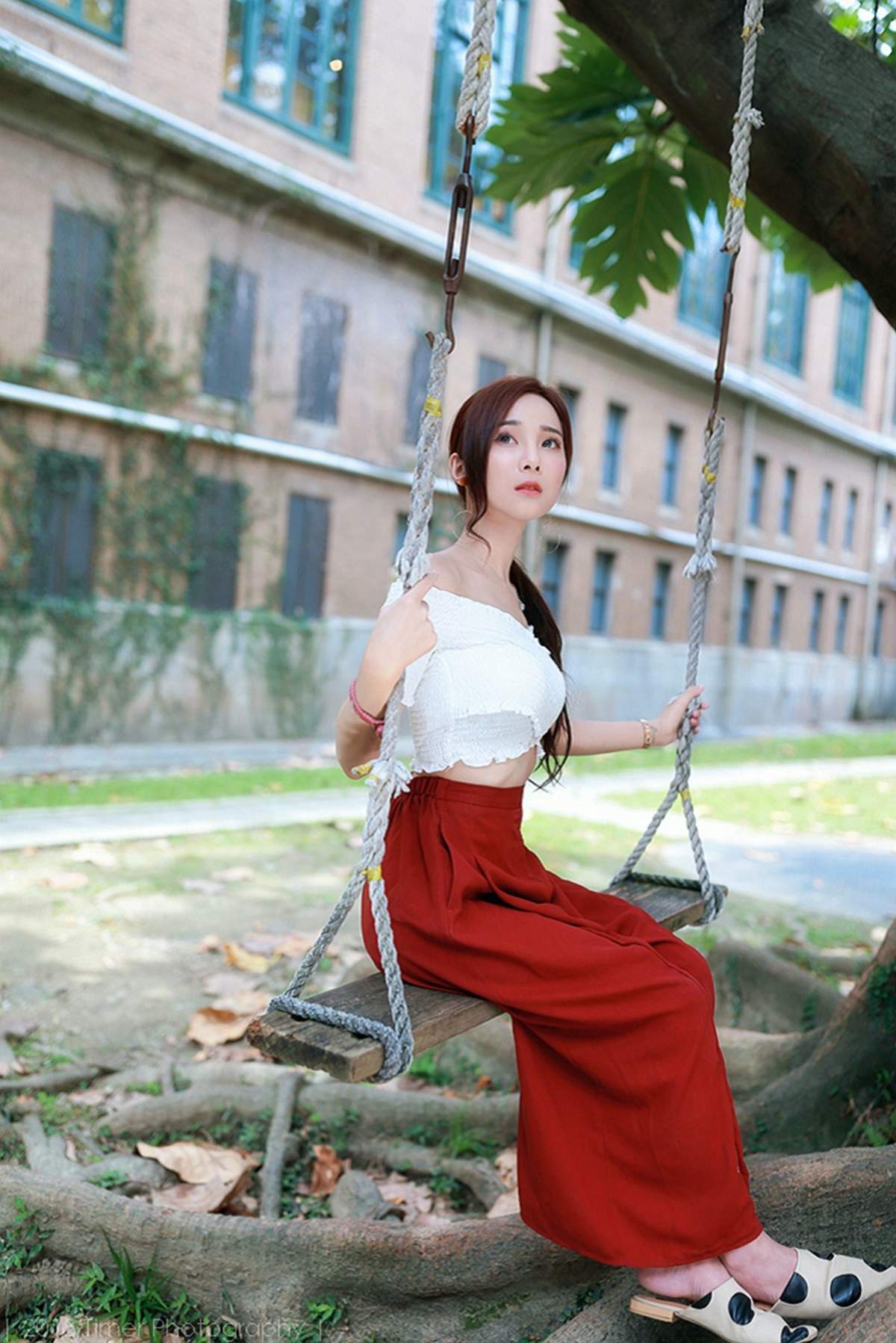 嫩模韩式三点式半遮半掩Lynne雨玄台大外拍写真集图片