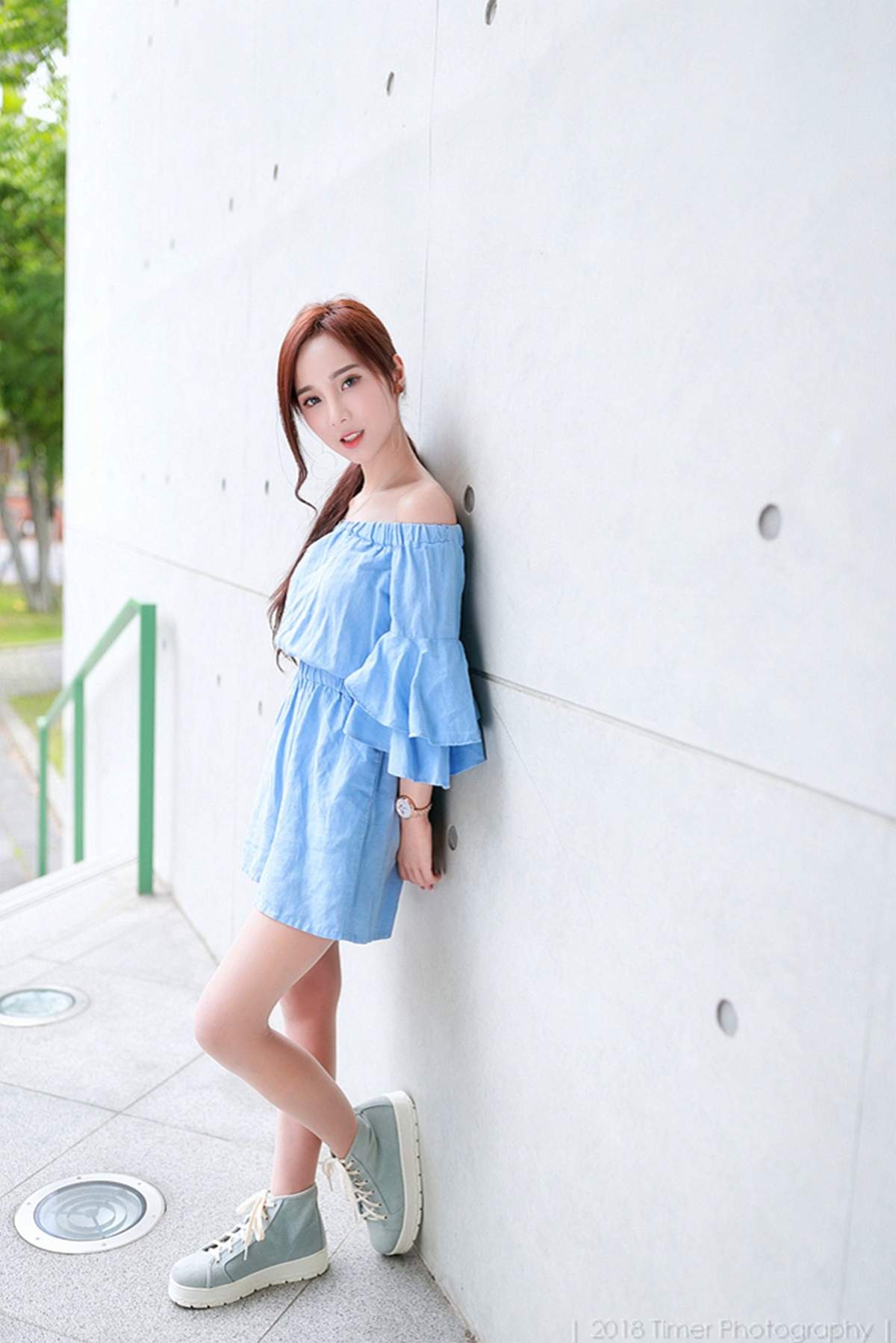 嫩模韩式三点式半遮半掩Lynne雨玄台大外拍写真集图片