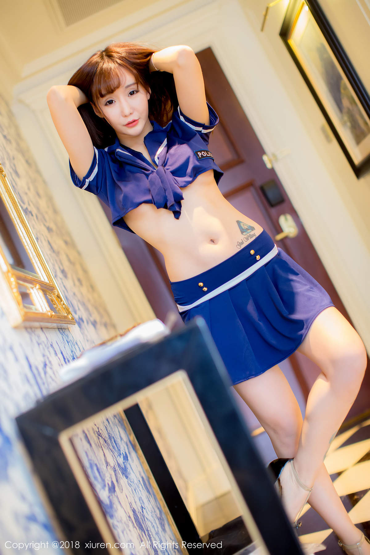 亚洲日韩中文制服赵小米Kitty水手服泳装性感泳装美女写真集图片