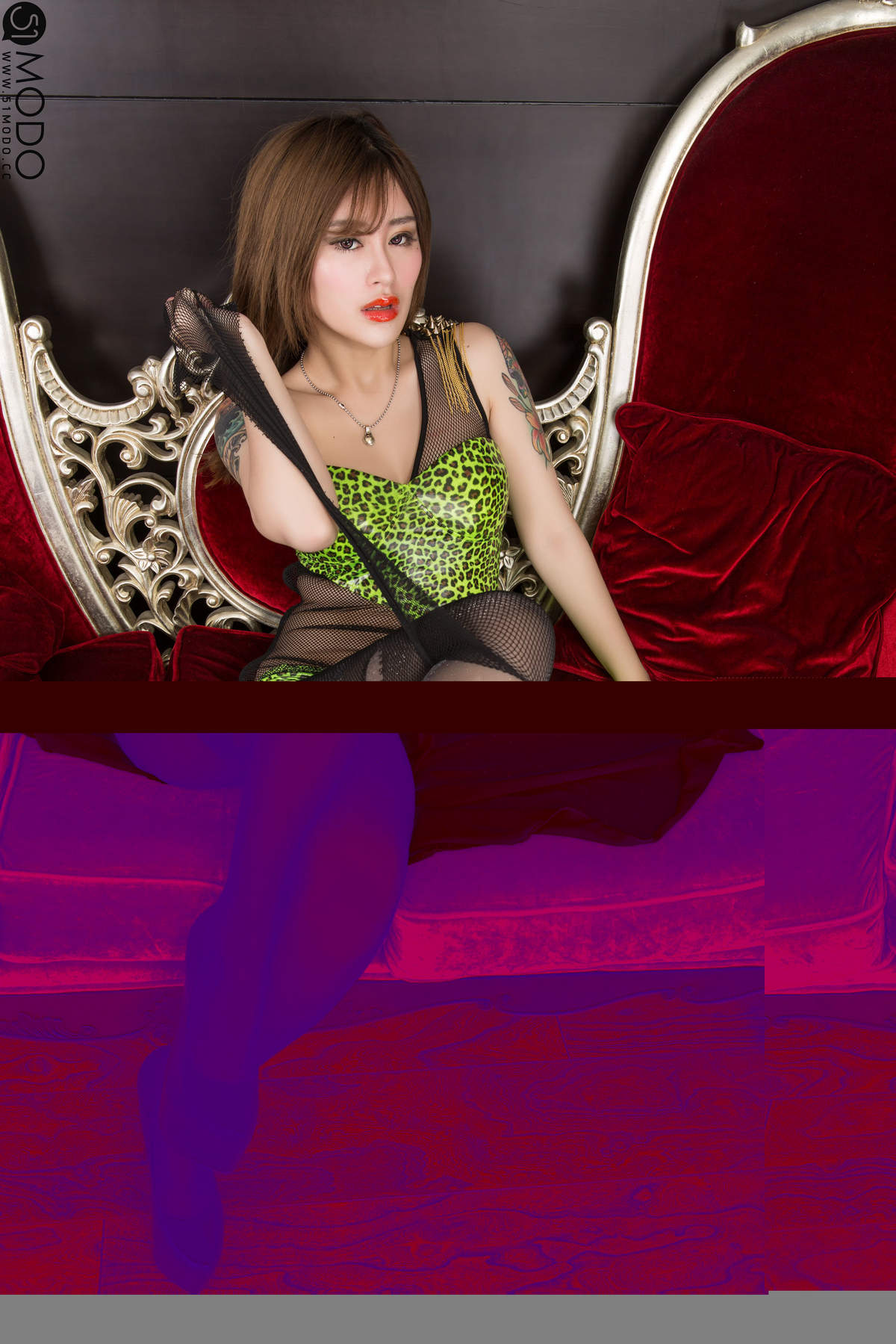 豹纹美女图片