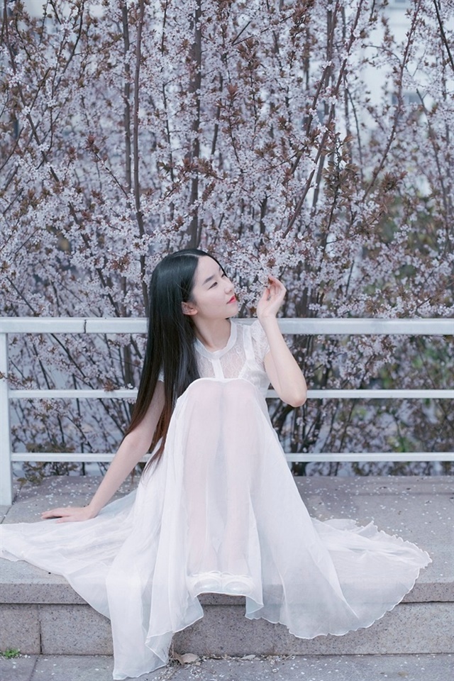 长发美女图片