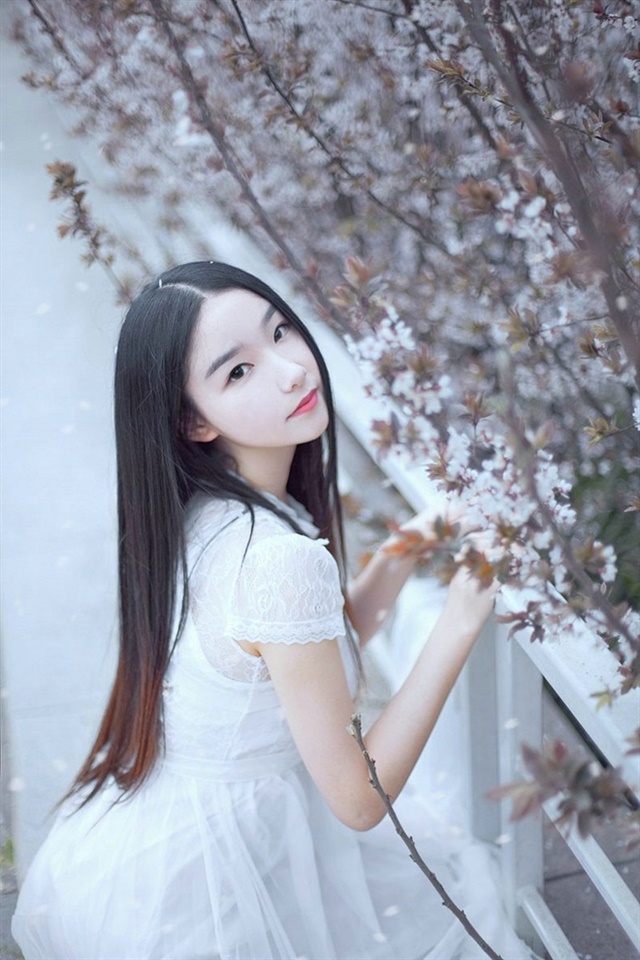 长发美女图片