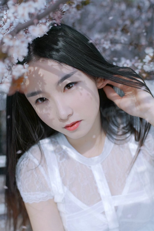 长发美女图片