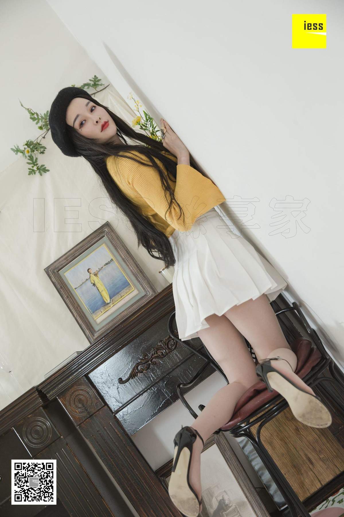 高跟鞋美女腿模孙千琪丝足OL写真集图片