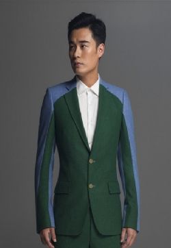 中国大陆男演员陈赫撞色西服写真图片展曾式笑容陈赫帅气写真图片