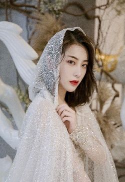 传统流行礼服王柳雯露背婚纱性感妩媚写真图片