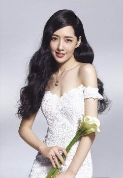 台湾省台北影视女演员模特长发美女气质女神郭碧婷唯美婚纱写真高清手机桌面壁纸下载