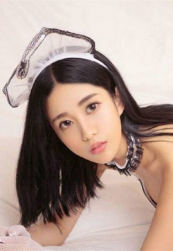 性感黑色蕾丝女仆装美女写真壁纸_高清桌面壁纸