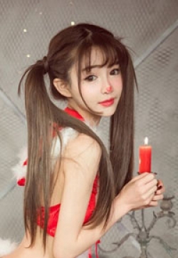圣诞美女写真照
