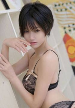 性感短发妹子情趣诱惑内衣图片