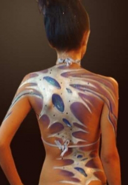 彩绘美女师可非美女彩绘之静作品