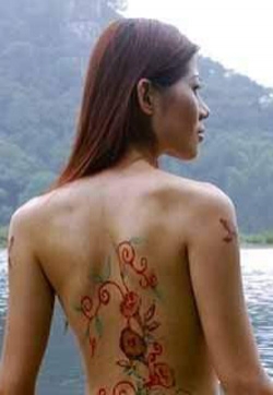 美女彩绘之桂林山水
