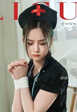 年轻漂亮美女Model婷婷美丽的灰丝护士写真集