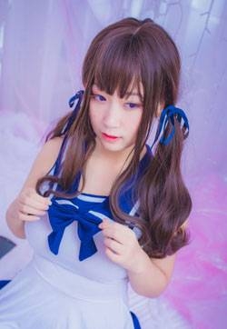 花椒女主播巨乳猫九酱Sakura连衣水手服写真集