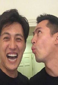 胡歌靳东搞怪九连拍自拍图片