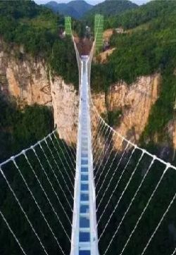 高清美景张家界大峡谷玻璃桥壮观照片