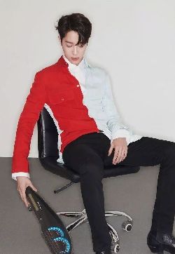 高清男明星赖冠霖帅气杂志封面写真图片