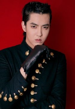 高清广州男明星吴亦凡骑士装写真图片