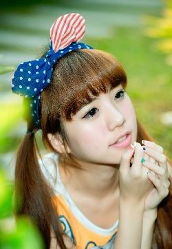 高清精选蝴蝶结小美女清新唯美写真图片手机壁纸第二辑