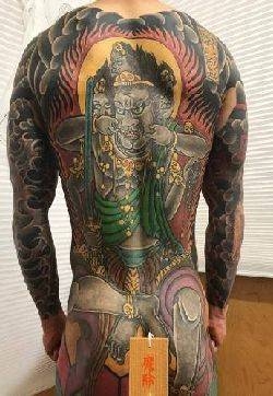 霸气传统风格的大满背纹身图片作品9张