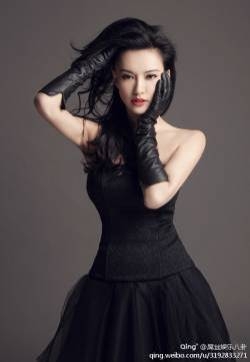性感女神 莫小棋黑色性感妩媚视觉诱惑写真美女图片