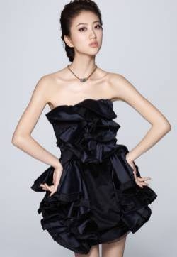 绝色美女景甜  黑色之美真漂亮