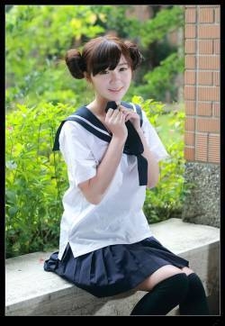 校服诱惑 日系萌妹子可爱甜美校园写真(二)