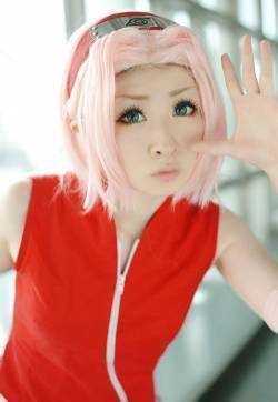 cosplay可爱美女火影忍者小樱图片