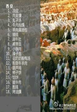 游中国9大旅游城市必尝的美食