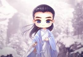 电视剧花千骨白子画卡通形象高清图片