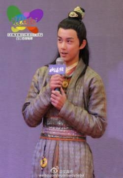 吴磊山海经之赤影传说横店发布会 吴磊饰演石佩佩帅气少年