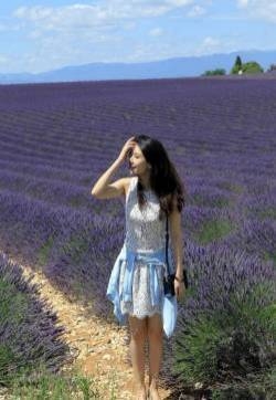 高圆圆法国薰衣草花海写真 展女神自信魅力图片