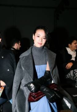 董洁优雅风格出席米兰时装秀
