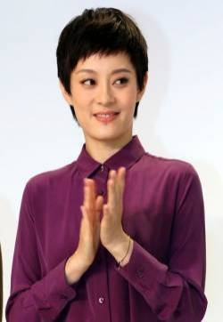 孙俪紫色连衣裙清新亮相 与陈坤同台无交流