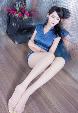 庄温妮winnie小雪蓝色优雅旗袍高跟美腿诱惑写真