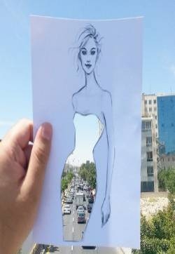 创意插画设计：美丽的服装图片