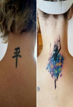 纹身的修补和覆盖趣图：给创意点个赞