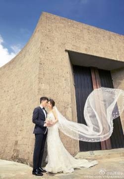 霍建华林心如婚纱照图片