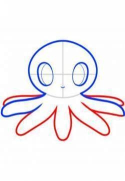 章鱼简笔画图片：教你怎么画章鱼