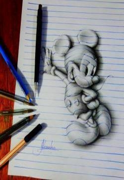 手绘艺术创意3D立体绘画趣图