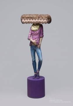 奇奇怪怪的错位创意雕塑作品