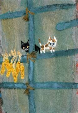 超可爱小猫咪插画图片