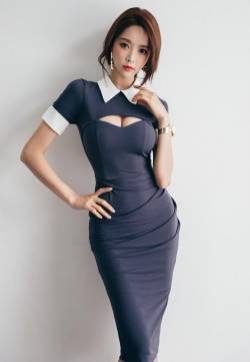 韩国短发美女魔鬼身材迷人写真图片