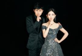 张杰谢娜甜蜜情侣写真图片